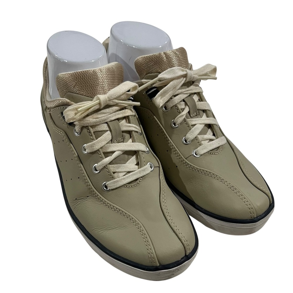 Keds Taupe Leather Sneakers Women's Size 7.5 Preppy Comfort Casual